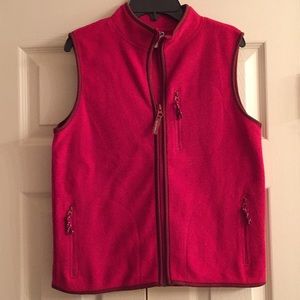 Fleece old navy ZIPPER vest Size 14 - RED